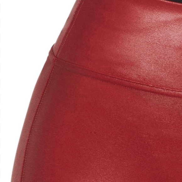 Spanx Crimson red faux leggings - Picture 6 of 6